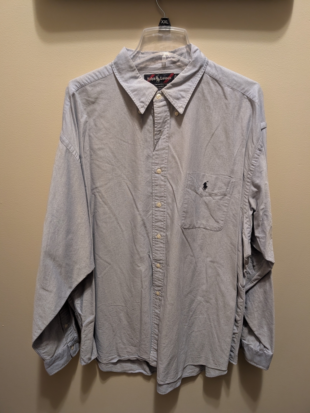 Ralph Lauren Pale Blue Button-Down Pocket Shirt
